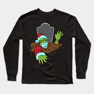 Santa Claus grave with him Long Sleeve T-Shirt